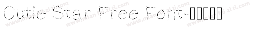 Cutie Star Free Font字体转换